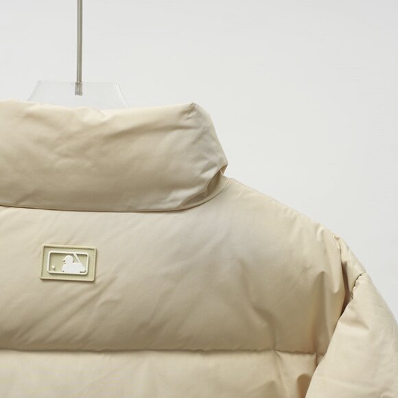 MLB Cream Hoodless Down Jacket - Picture 4 of 8